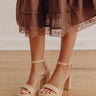 The Olympia Raffia Platform Heel in Natural Image - 1