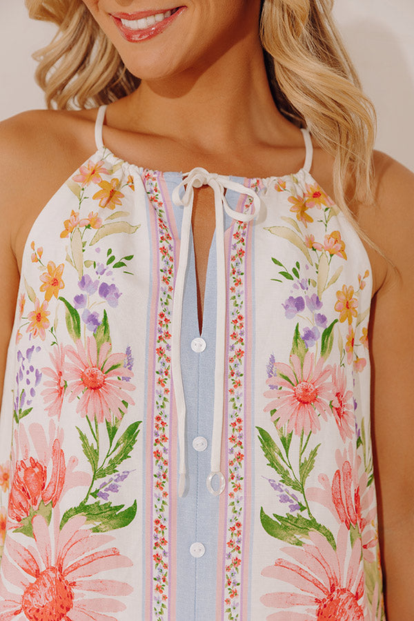 Bloom Babe Linen-Blend Top Image - 2