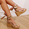 The Oceana Floral Tapestry Espadrille Wedge in Blush Image - 1