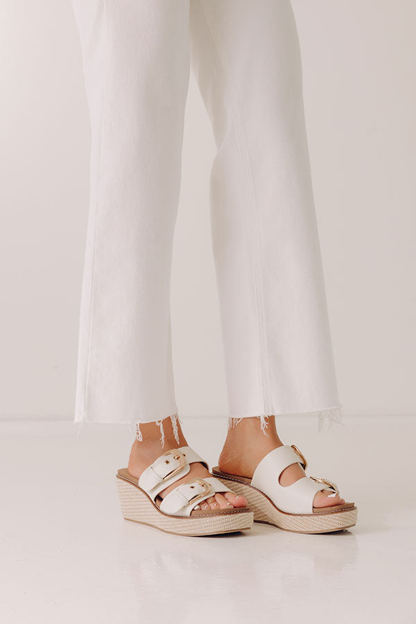 Manifest Faux Leather Wedge
