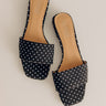 Our Lil Secret Polk Dot Sandal in Black Image - 1