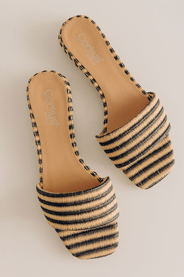Our Lil Secret Raffia Woven Sandal in Natural Image - 3