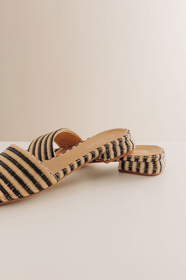 Our Lil Secret Raffia Woven Sandal in Natural Image - 4