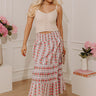 Countryside Muse High Waist Floral Midi Skirt Image - 1