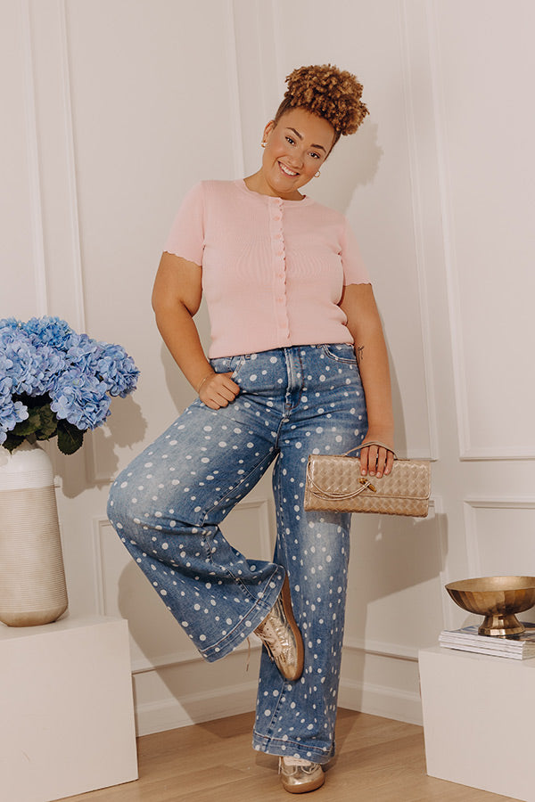 The Dottie High Waist Wide Leg Jeans Curves
