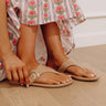 What's The Gossip Patent Sandal in Iced Latte Image - 1