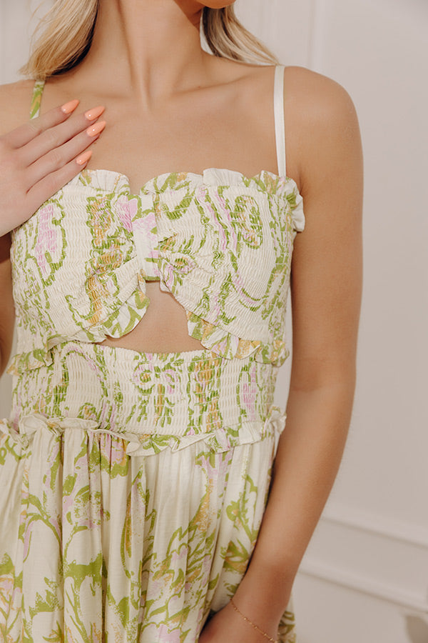 Floral Getaway Smocked Midi Dress Image - 2