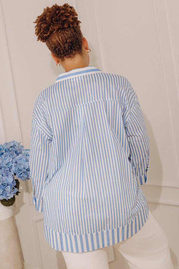 Coastline Chic Stripe Top Curves Image - 4