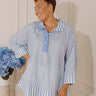 Coastline Chic Stripe Top Curves Image - 1