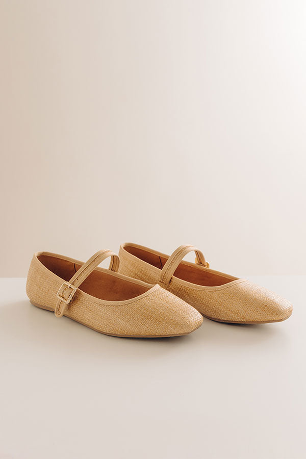 The Sophie Raffia Woven Flats Image - 2