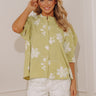 Sweet City Style Floral Embroidered Button Up Top Image - 1