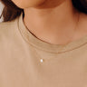 Enewton Small Signature Cross Gold Necklace in Ivory Image - 1
