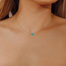 Enewton Signature Cross Gold Necklace in Turquoise Image - 1