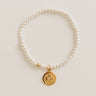 Enewton Classic Pearl 3mm Beaded Bracelet in Signature Cross Gold Disc Image - 1