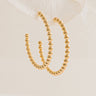 Enewton Classic Beaded 1.25 inch Post Hoop Earrings in 3mm Image - 1
