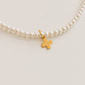 Enewton Classic Pearl 3mm Signature Cross Gold Charm Choker in 17 inches Image - 1