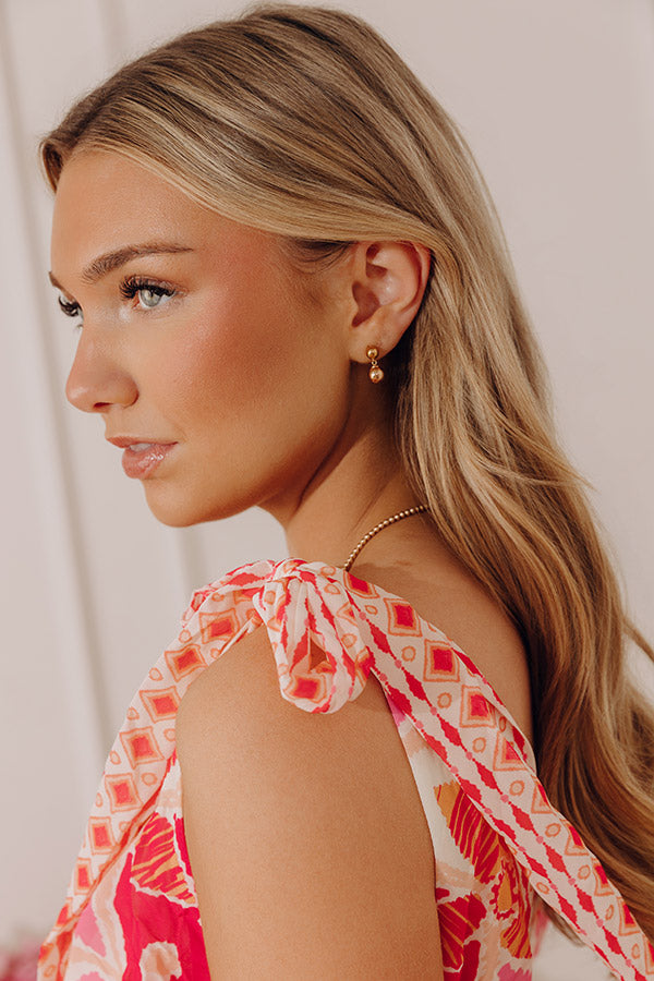 Enewton Classic 8mm Ball Drop Stud Earrings in Gold Image - 2