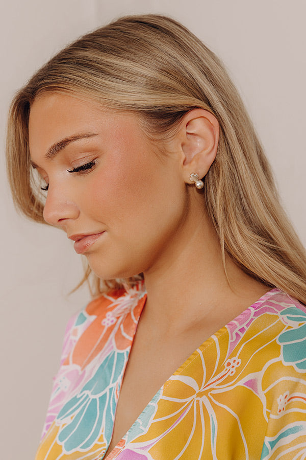 Enewton Signature Silver Cross Classic Drop Earrings in Silver Image - 3