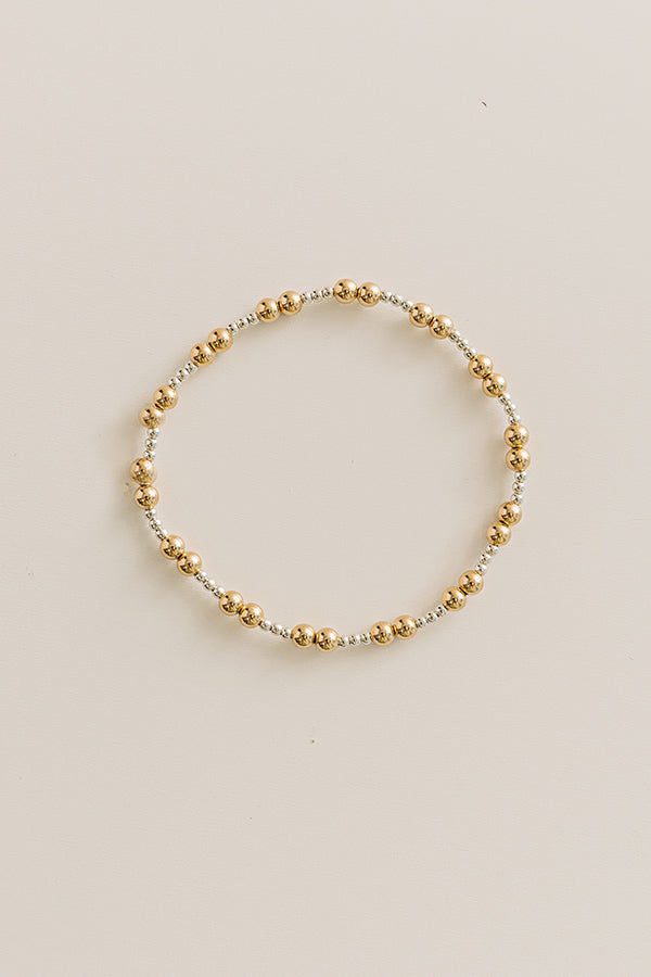 Together Mixed Metal Bracelet in 4mm Image - 1