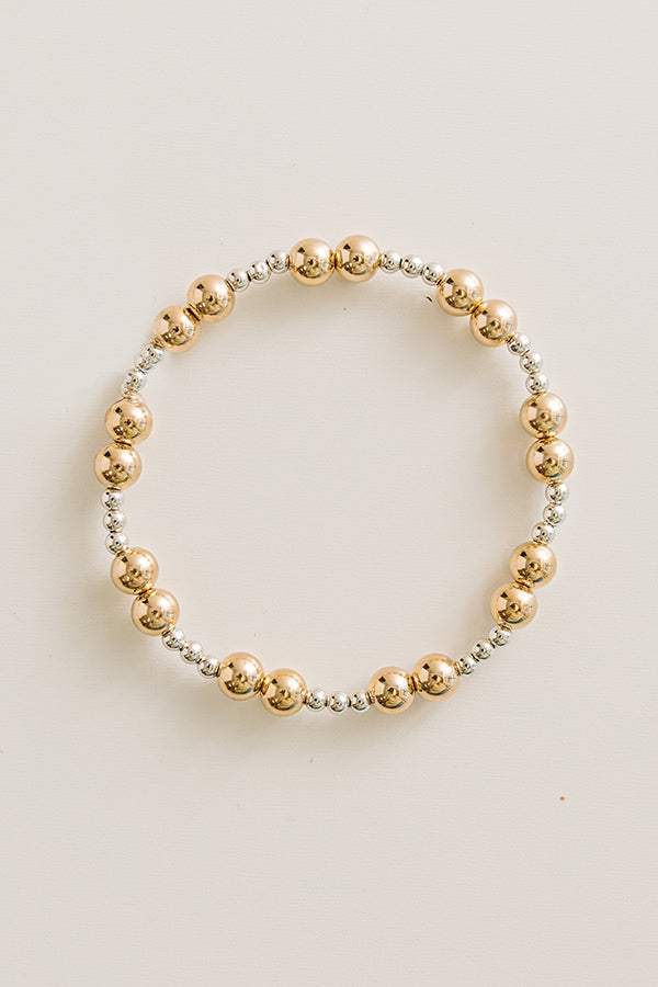 Together Mixed Metal Bracelet in 6mm