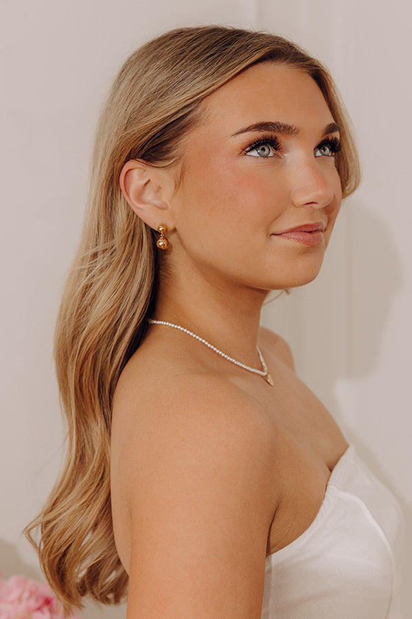 Enewton Classic 10mm Ball Drop Stud Earrings in Gold