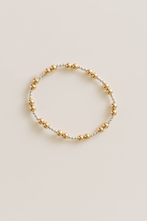 Together Mixed Metal Bracelet in 5mm Image - 1