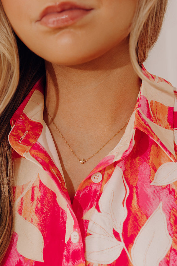 Enewton Small Signature Cross Gold Necklace in Gold Image - 1