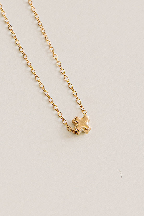 Enewton Small Signature Cross Gold Necklace in Gold Image - 2