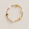 Enewton Signature Cross Gold and Admire Pearl 3mm Gold Bracelet Image - 1