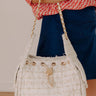 The Paisley Tweed Purse in White Image - 1
