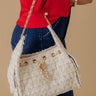The Paisley Tweed Purse in White Image - 1