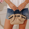 The Selena Woven Purse in Natural Raffia Image - 1