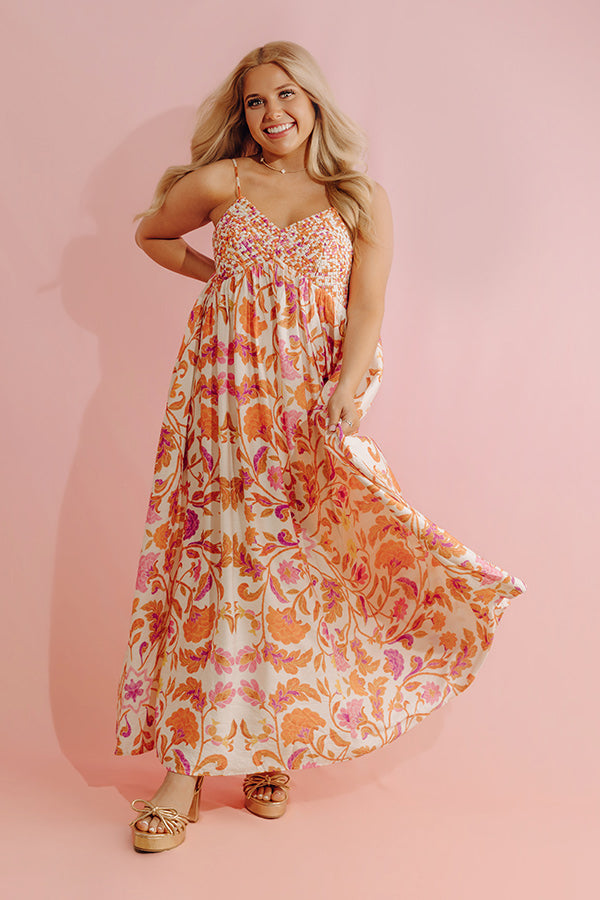 Veranda Romance Floral Midi Dress Image - 1