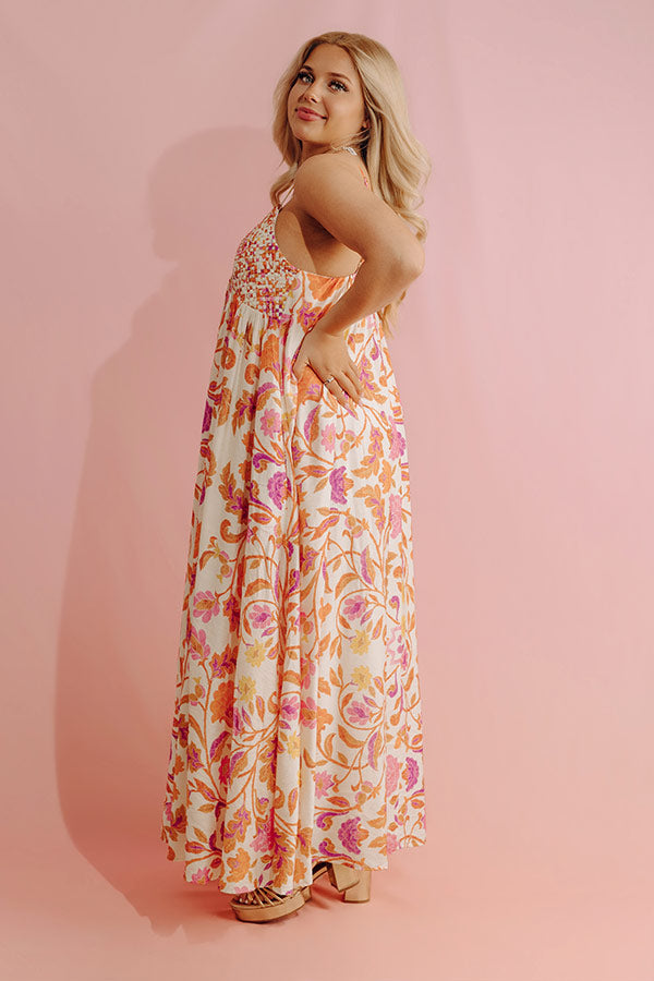 Veranda Romance Floral Midi Dress Image - 2