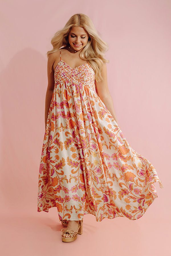Veranda Romance Floral Midi Dress Image - 4
