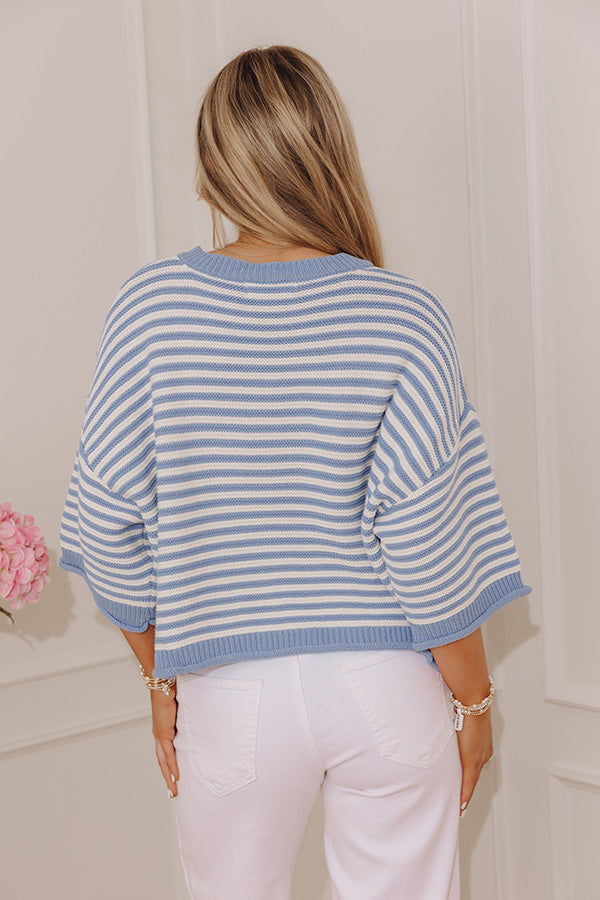 Coastal Town Chic Knit Sweater Top Image - 4