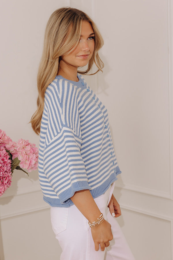Coastal Town Chic Knit Sweater Top Image - 3