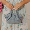 The Selena Woven Purse in Airy Blue Image - 1