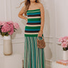 Capri Coast Stripe Knit Maxi Dress Image - 1