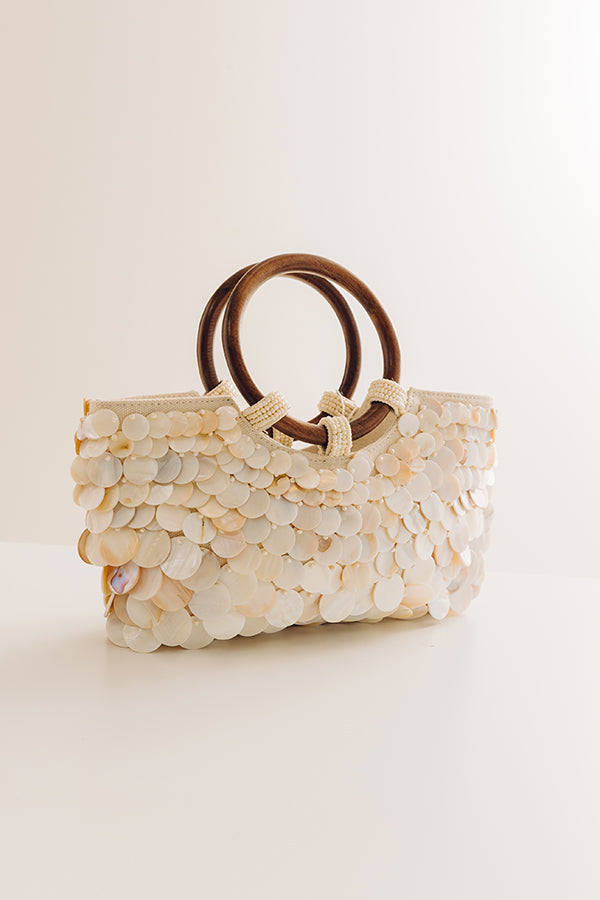The Scarlett Mother Of Pearl Embellished Handbag Image - 2