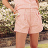 Cheerful Check High Waist Eyelet Gingham Shorts Image - 1
