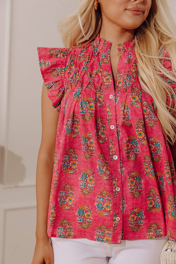 Out With The Girls Floral Top in Pink Image - 2