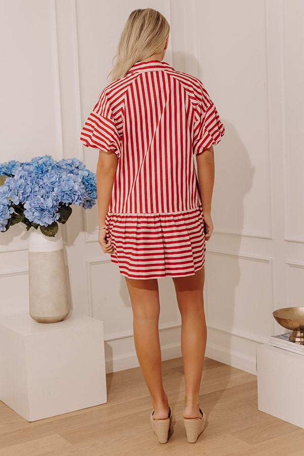 Cheerfully Chic Stripe Mini Dress Image - 5