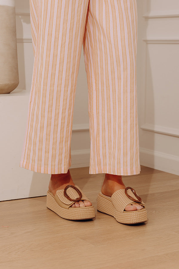 The Janette Woven Platform Sandal Image - 1