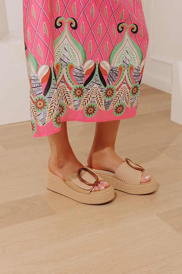 The Janette Woven Platform Sandal Image - 1