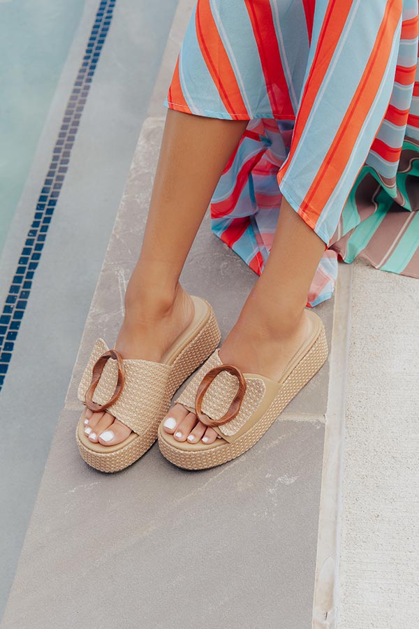 The Janette Woven Platform Sandal