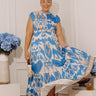 Cruise Ready Tiered Maxi Dress in Blue Image - 1