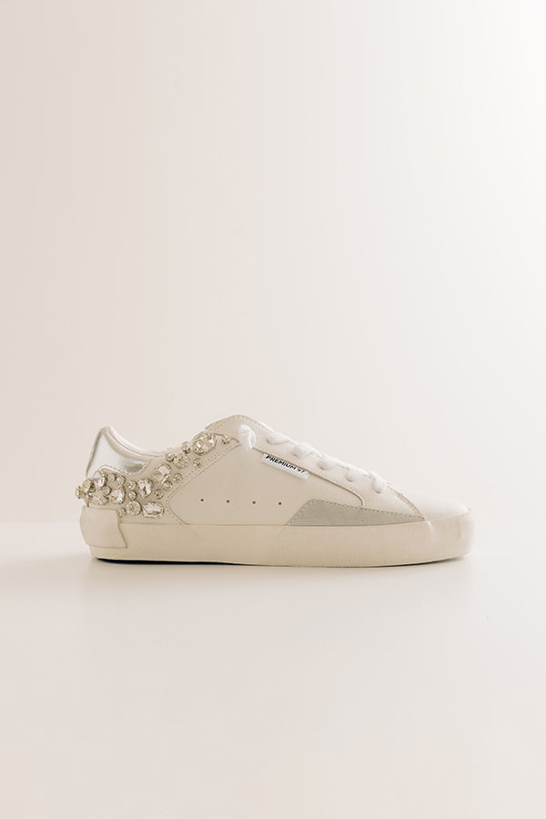 The Prime Faux Leather Embellished Sneaker