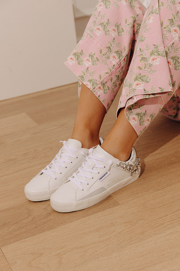 The Prime Faux Leather Embellished Sneaker