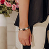 On Holiday Hinge Bangle Bracelet in Black Image - 1